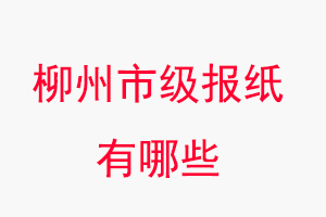 柳州報(bào)紙有哪些,柳州市級(jí)報(bào)紙有哪些找我要登報(bào)網(wǎng)