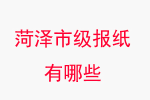 菏澤報紙有哪些，菏澤市級報紙有哪些找我要登報網