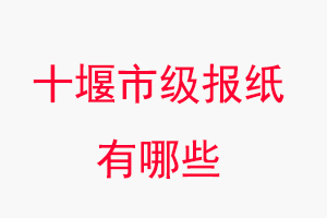 十堰報紙有哪些，十堰市級報紙有哪些找我要登報網