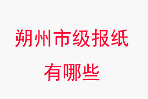 朔州報紙有哪些，朔州市級報紙有哪些找我要登報網