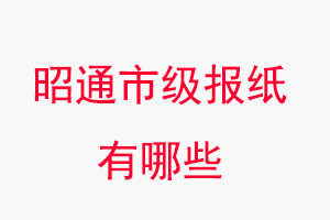 昭通報紙有哪些,昭通市級報紙有哪些找我要登報網