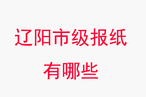 遼陽(yáng)報(bào)紙有哪些,遼陽(yáng)市級(jí)報(bào)紙有哪些找我要登報(bào)網(wǎng)
