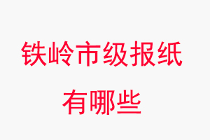 鐵嶺報紙有哪些,鐵嶺市級報紙有哪些找我要登報網(wǎng)