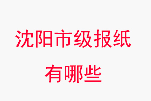 沈陽報紙有哪些，沈陽市級報紙有哪些找我要登報網(wǎng)